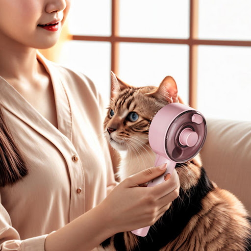 Title 6, Cat Dog Steamy Brush Pet Spa Brush Dogs Cats De...