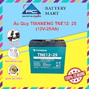 Ắc Quy Xe Máy Điện Tianneng Tne12 - 25 12V - 25Ah, Acquy Dùng Cho Loa Kéo, Năng Lượng Mặt Trời