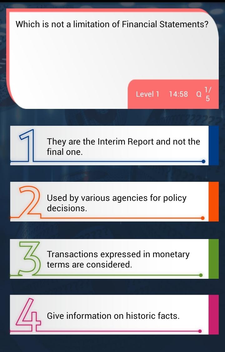 Finance Quiz Screen 3
