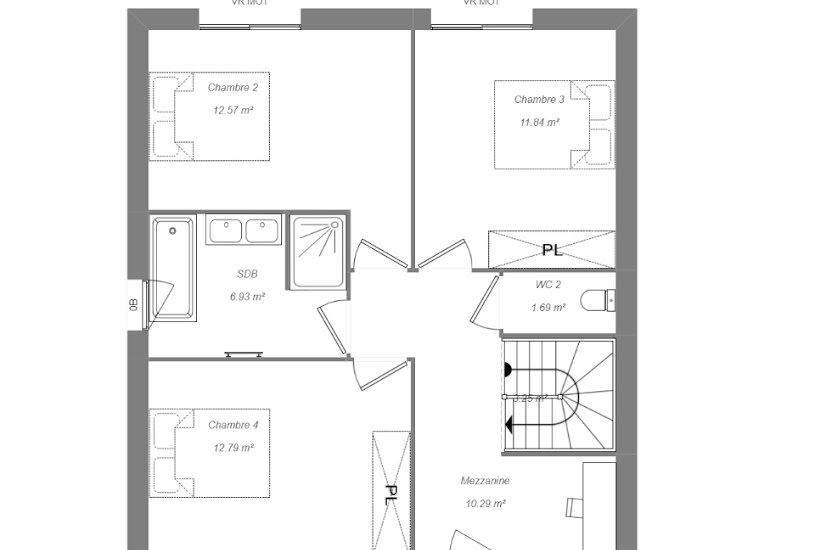  Vente Terrain + Maison - Terrain : 500m² - Maison : 140m² à Saint-Roch (37390) 