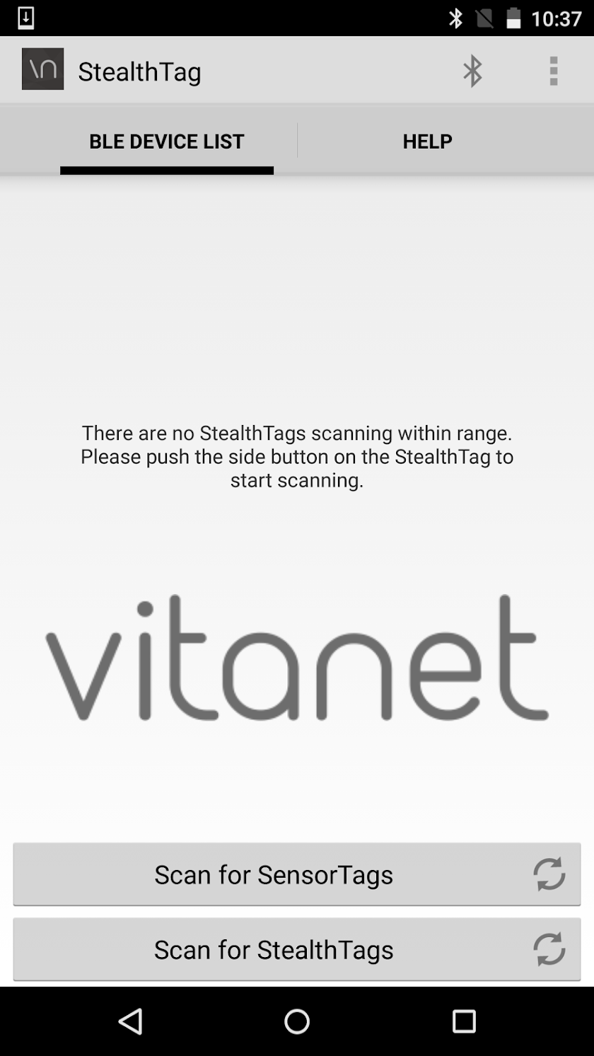 VitaNet StealthTag Screen 1