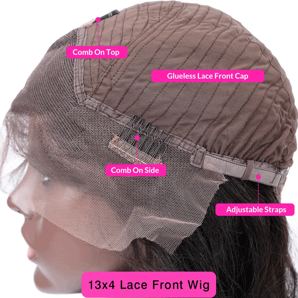 Zwarte damespruik met lace front, kleine golvende krullen, Europees en Amerikaans, natuurlijk ogend kort haar voor een stijlvolle look