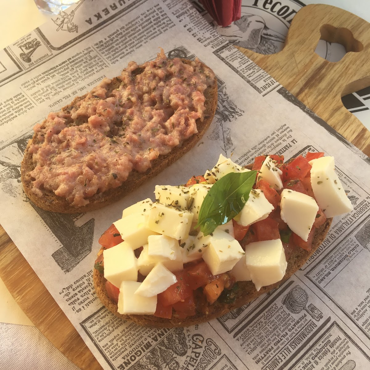 Gluten-Free Bread/Buns at Ristoro Pecorino