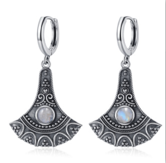 Title 2, Retro Distressed Scallop Earrings Chinese Minor...