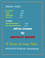 Mr. Freezer Masqati Ice Creams menu 5