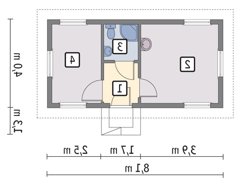 GC60S - Rzut parteru