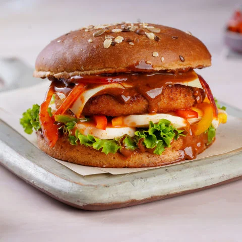 Korean Chicken Burger (Protein- 35g)