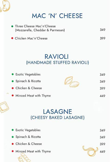 Timpano - The Pasta Shop menu 