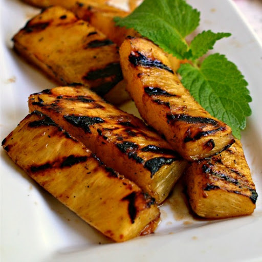 Delicious and simple this five ingredient Grilled Pineapple makes for the perfect side or dessert for all your spring and summer meals.