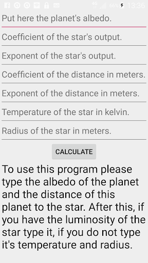 Planet's Temperature