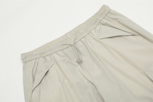 Title 4, Mens Fashionable Pleated Multi-pocket Straight...