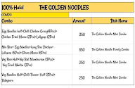 The Golden Noodles menu 3