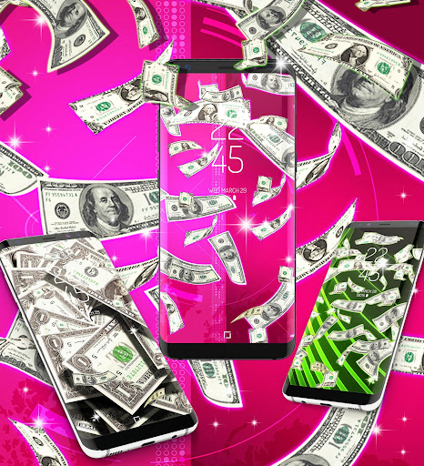 Falling money live wallpaper