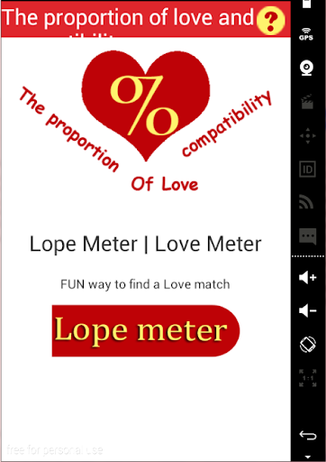 Game of Love Scale