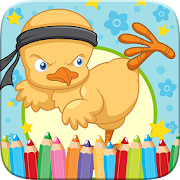 Easter Chick Colorbook Drawing 1.0 Icon