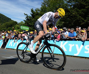 FOTO: Thomas viel weg uit de Tour, maar zijn humor blijft overeind