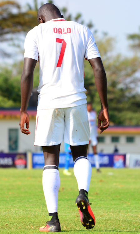 Oalo leaves the pitch in a recent match