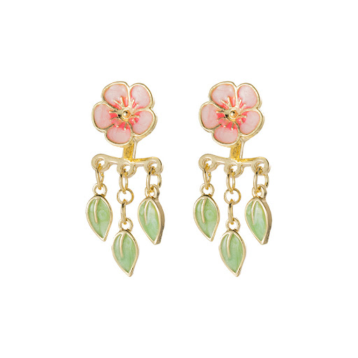 Title 5, Special-interest Design Drop Oil Peach Blossom ...