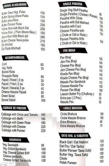 Khaas Paratha & More menu 