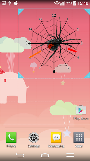 Spider Clock Widget