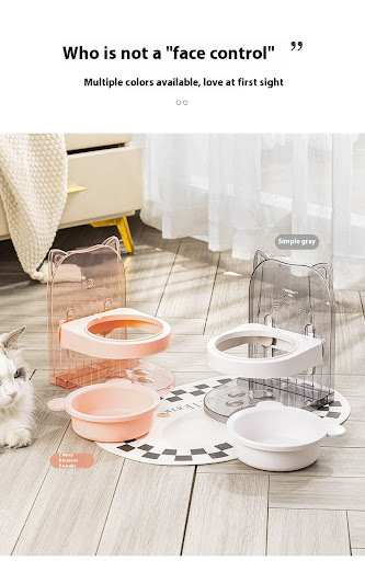 Title 9, Adjustable Height Cat Ear Bowl For Pets. Elevat...