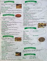 Pizza Street menu 1