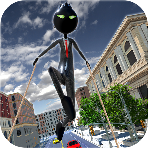 Stickman Rope Hero - Vegas Mafia Crime Fight