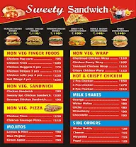 Sweety Sandwich menu 2