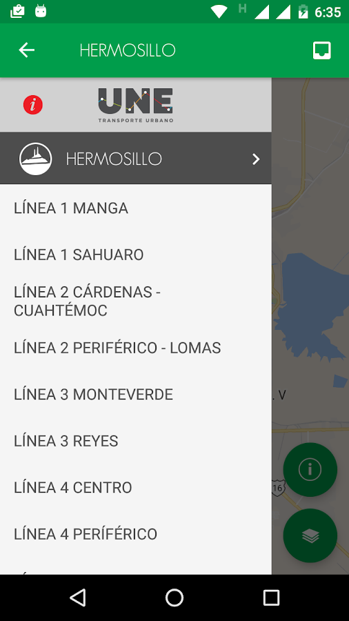 UNE Transporte Sonora - Aplicaciones Android en Google Play