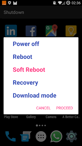 Shutdown Reboot ROOT