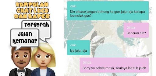 Kumpulan Chat Lucu Baper Sedih Gombal Kode Keras by Pilihan Unik