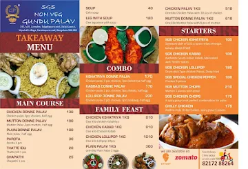 Sgs Non Veg Gundu Palav menu 