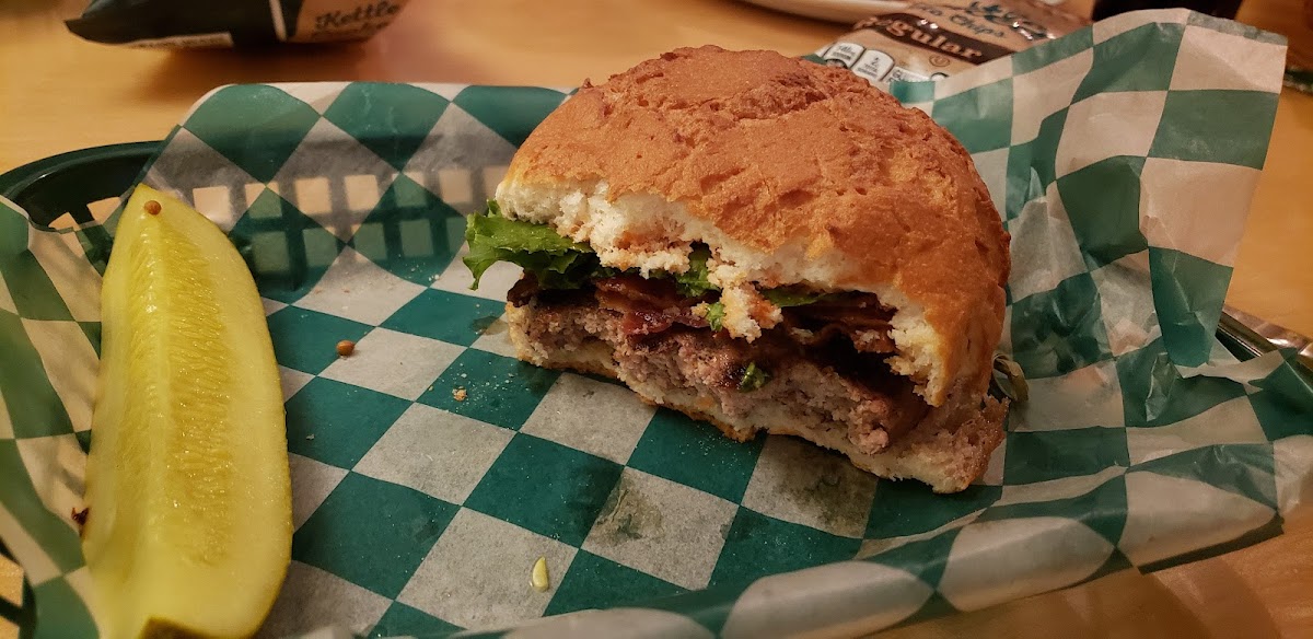 Gluten-Free Burgers at Shenanigan's Irish Pub