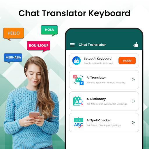Screenshot AI Chat Keyboard-Smart Typing