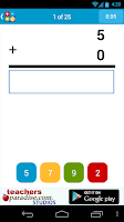 Math Practice Flash Cards Screenshot