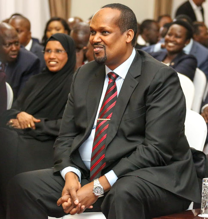 Mandera Senator Ali Roba during a Kenya Kwanza Parliamentary Group at State House on November 16, 2022