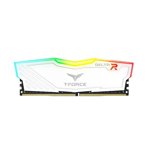 RAM desktop TEAM T-Force Delta White RGB (1 x 8GB) DDR4 3600MHz (TF4D48G3600HC18J01)