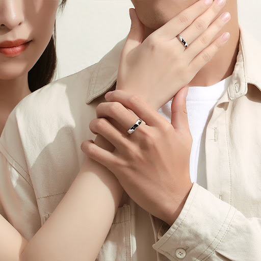 Title 1, Original Love Coordinates Couples Ring Celebrat...