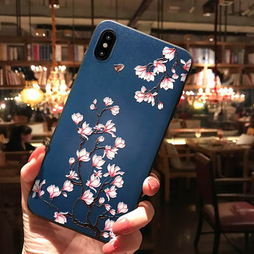 Title 3, Apple XS/11 Pro Painted Embossed Flower Phone C...