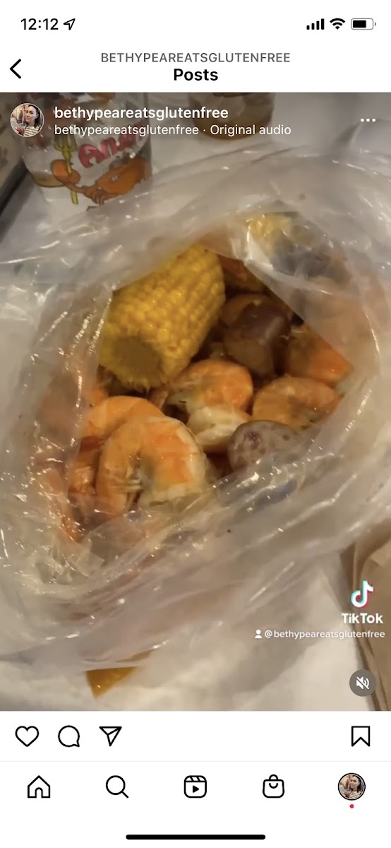 Shrimp and sausage boil