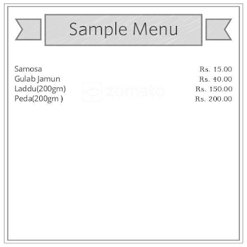 Vijayalakshmi Sweets & Snacks menu 