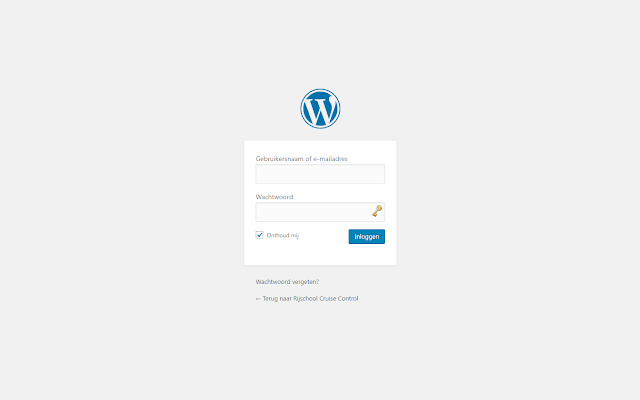 WordPress Remember Me chrome extension