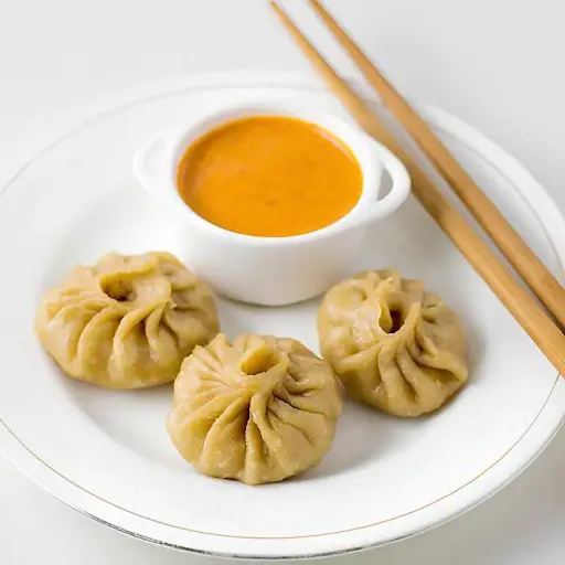 Mutton Steam Wheat Momos (6 Pcs).