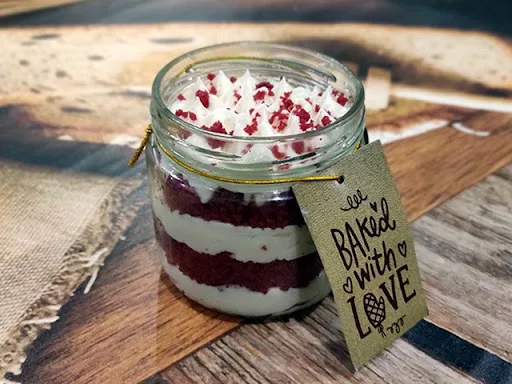 Red Velvet Cream Cheese Jar