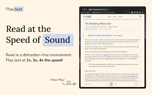 Playtext — Text to Speech