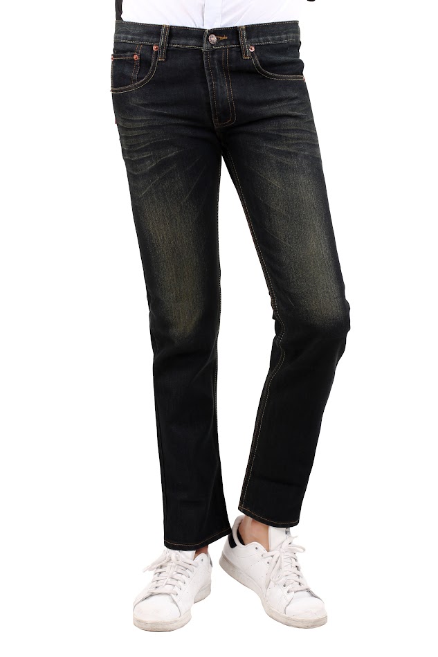 MEN REGULAR FIT STRAIGHT JEANS [M20834]