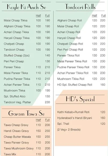 LRSK - Purani Delhi Wale menu 