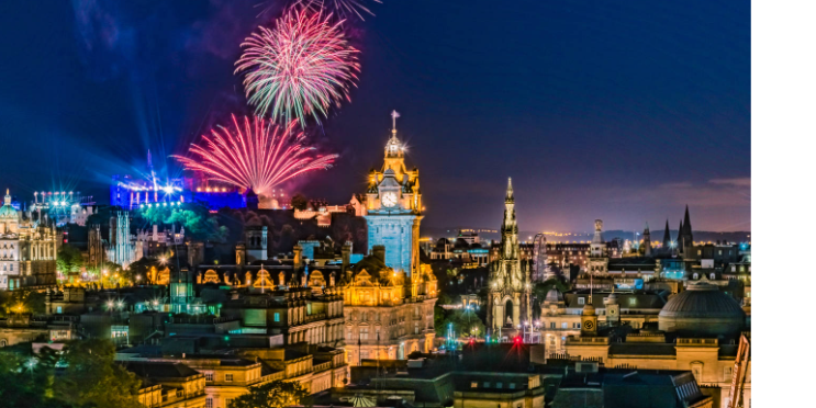 Fireworks over Edinburgh
