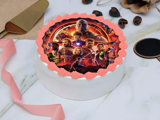 Avengers Infinity War Photo Cake