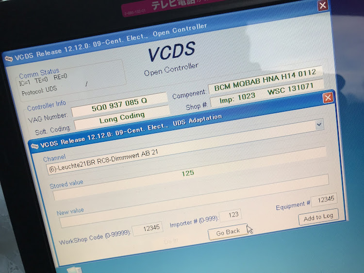 ゴルフ7のVCDS・輝度調整・DIY・ドライブに関するカスタム事例の投稿画像3枚目